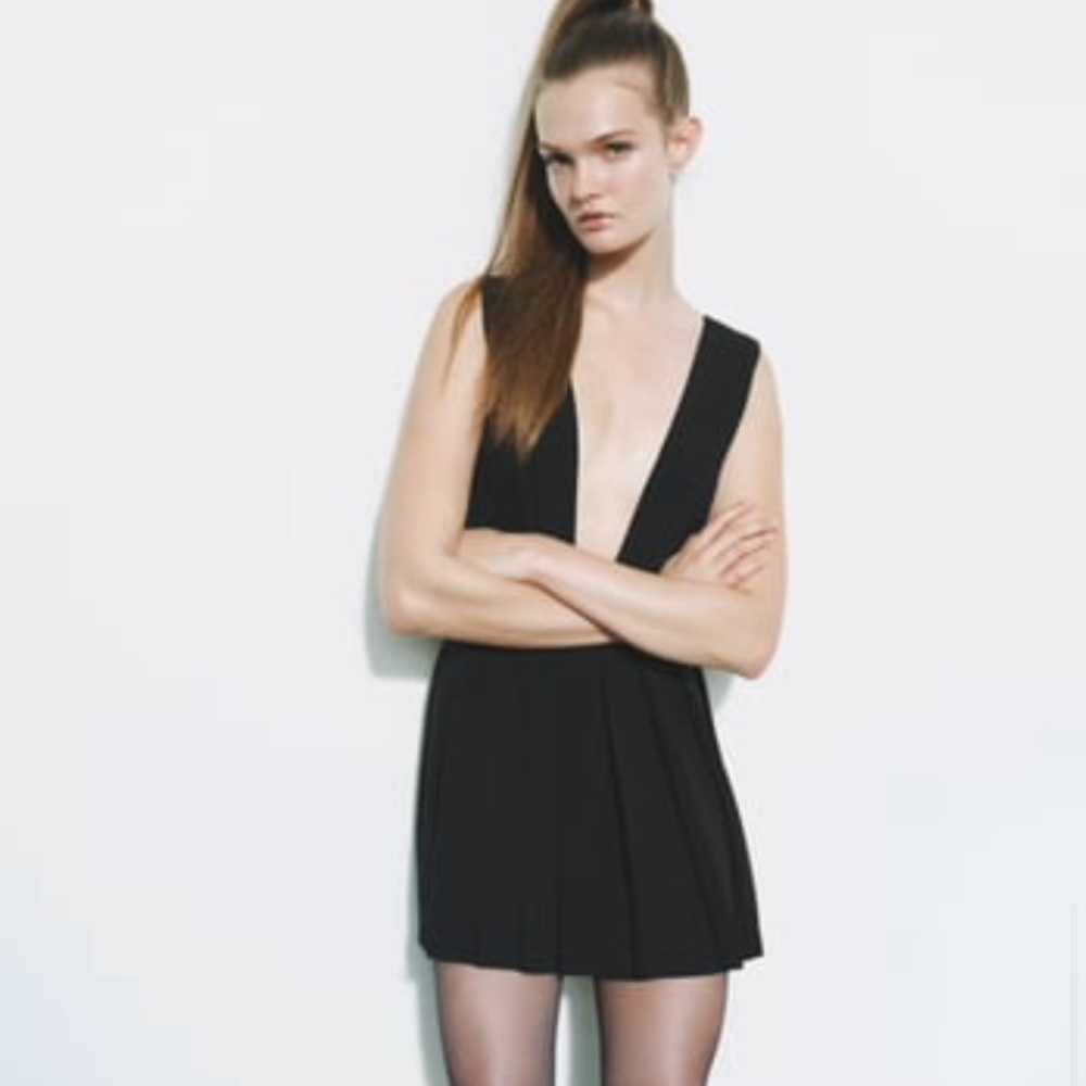 Black mini dress